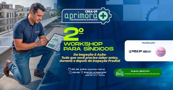 Imagem do APRIMORA+ 2º WORKSHOP PARA SÍNDICOS: DA INSPEÇÃO À AÇÃO