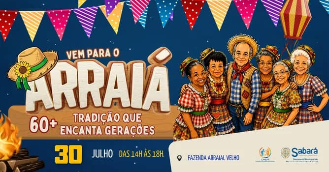 Imagem do ARRAIÁ 60 + TRADIÇÃO QUE ENCANTA GERAÇÕES