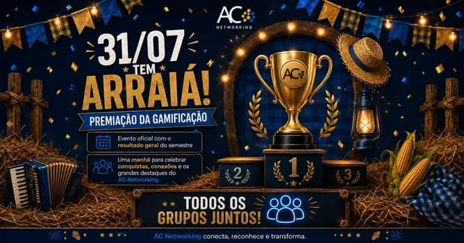 Imagem do Arraiá AC Networking Premiação da Gamificação