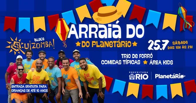 Imagem do Arraiá do Planetário do Rio 2026