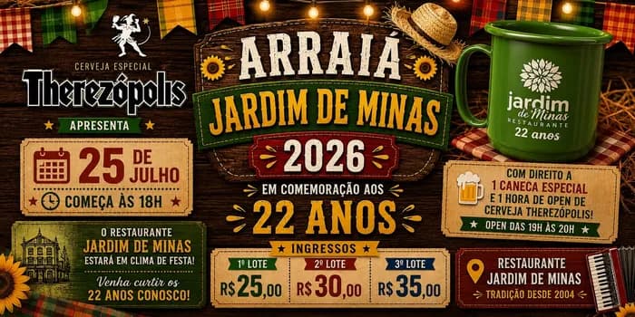 Imagem do ARRAIÁ JARDIM DE MINAS 2026!