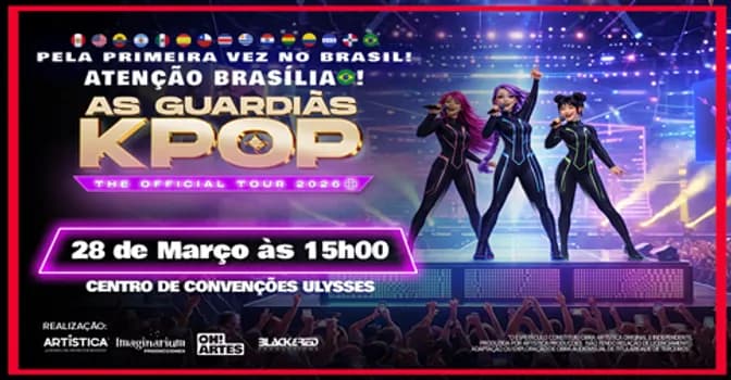 Imagem do AS GUARDIÃS DO K POP - TURNÊ INTERNACIONAL EM BRASÍLIAUR