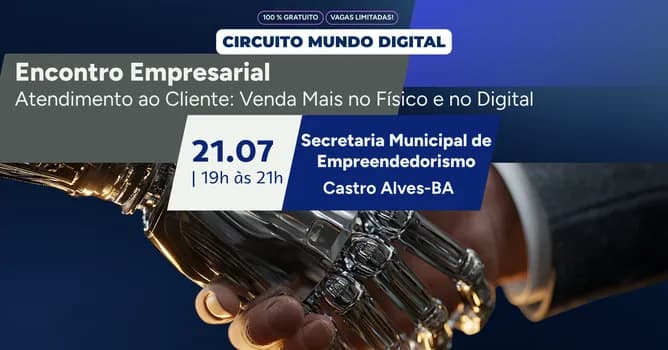 Imagem do Atendimento ao cliente: Venda mais no físico e no digital.