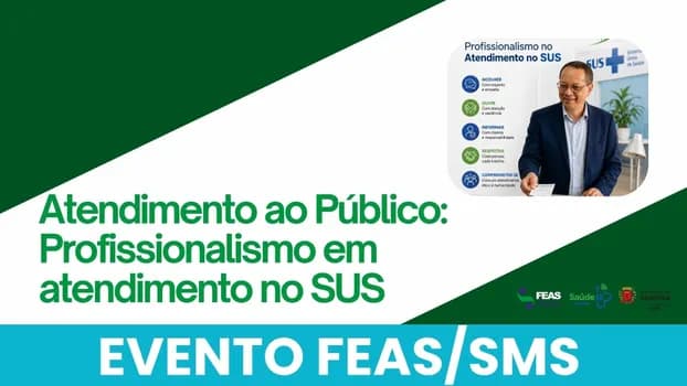Imagem do Atendimento ao Público: Profissionalismo em atendimento no SUS.