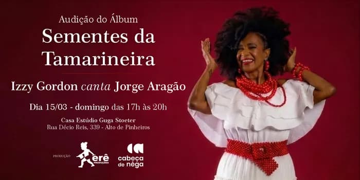 Imagem do Audição do álbum Sementes da Tamarineira - Izzy Gordon canta Jorge Aragão