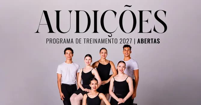 Imagem do Audição Presencial para o Programa de Treinamento 2027