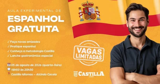 Imagem do Aula Experimental de Espanhol Gratuita