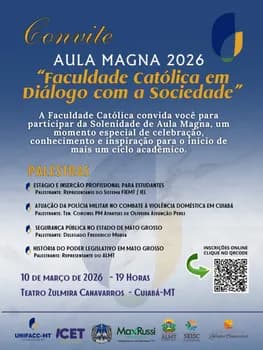 Imagem do Aula Magna 2026 - Faculdade Católica em Diálogo com a Sociedade