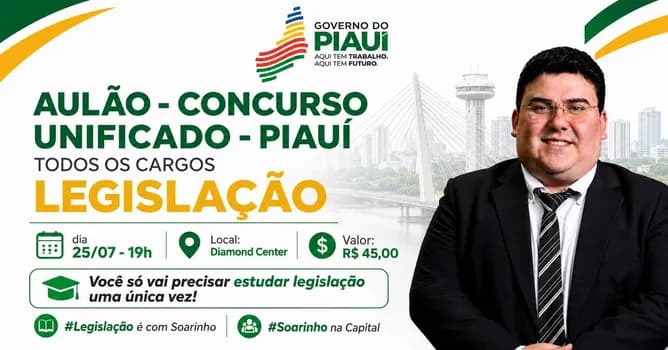 Imagem do Aulão - Concurso Unificado - PI