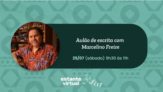 Imagem do Aulão de Escrita com Marcelino Freire