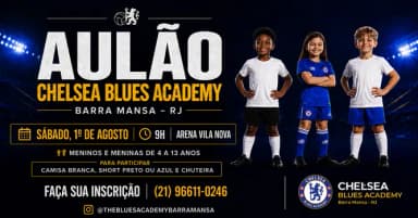 AULÃO INAUGURAL (gratuito) | Chelsea Blues Academy Barra Mansa RJ em Barra Mansa