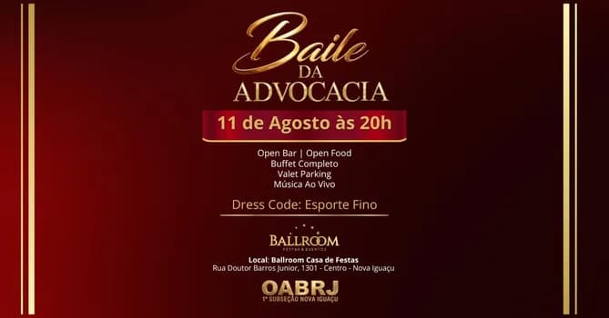 Imagem do Baile da Advocacia OAB Nova Iguaçu 2026