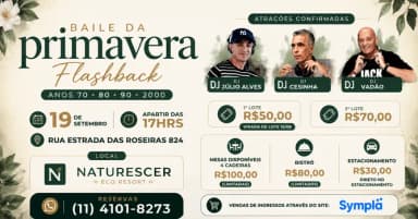 BAILE DA PRIMAVERA em São Bernardo do Campo