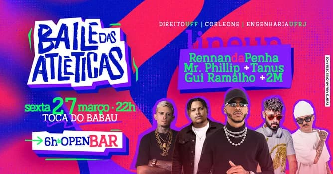 Imagem do Baile das Atléticas | Rennan da Penha | 6h de OPEN BAR