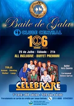 Imagem do BAILE DE GALA - 106 ANOS DO CLUBE CENTRAL