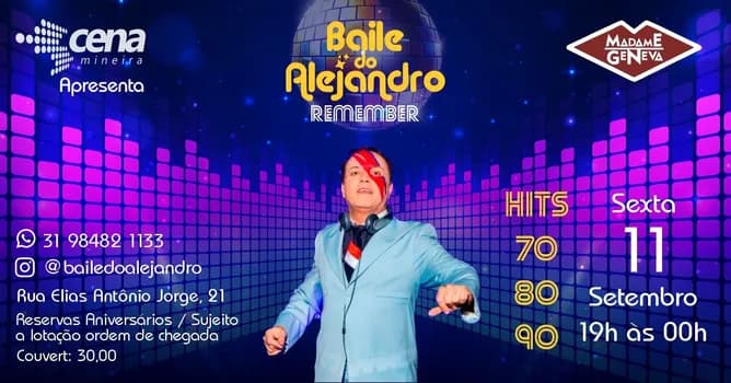 Imagem do Baile do Alejandro - Edição Pocket - sex 11/09
