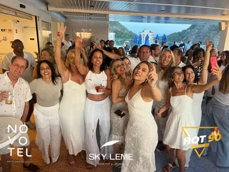 Imagem do BAILE DO BRANCO DA HOT 90 NO ROOFTOP DO NOVOTEL LEME.