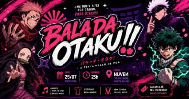 Balada Otaku!! - 25/07 em Porto Alegre