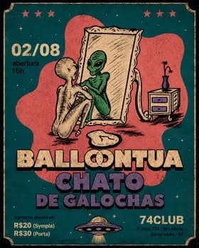 Balloontua + Chato de Galochas no 74Club em Santo André