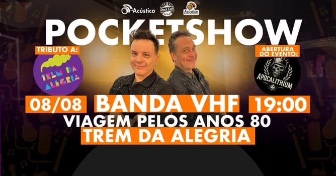 Imagem do Banda VHF Uma Viagem Para os Anos 80 | Trem da Alegria | 08/08 15:00