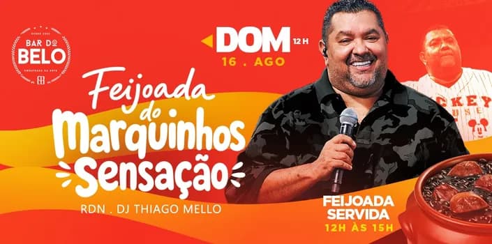 Imagem do BAR DO BELO APRESENTA: FEIJOADA DO MARQUINHOS SENSAÇÃO