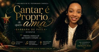 Barbara de Paula - Cantar é próprio de quem ama em Belo Horizonte