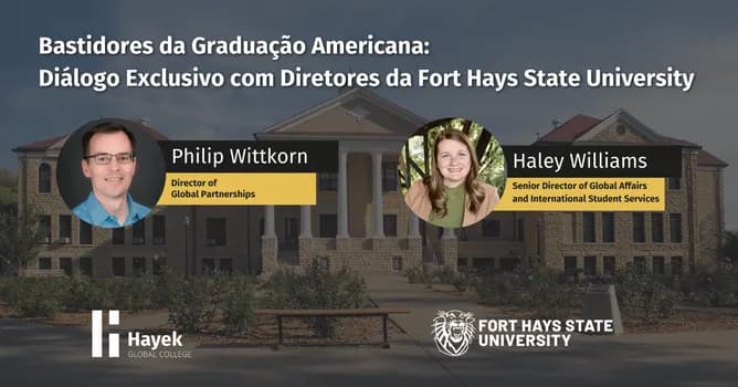 Imagem do Bastidores da Graduação Americana: Diálogo Exclusivo com Diretores da Fort Hays State University