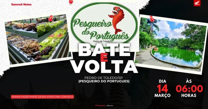 Imagem do Bate e Volta | Pedro de Toledo/SP | Sanmell Honda Dream