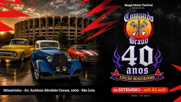Imagem do BEAGÁ MOTOR FESTIVAL APRESENTA - 40 ANOS COMANDO BRAVO