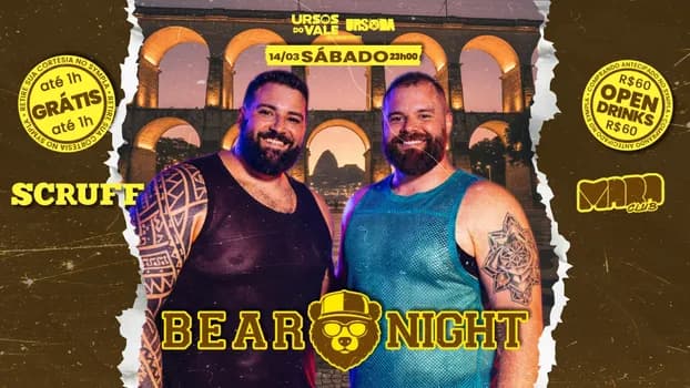 Imagem do BEAR NIGHT (URSOS DO VALE + URSADA) 14/03 MARA CLUB (LAPA) 23h