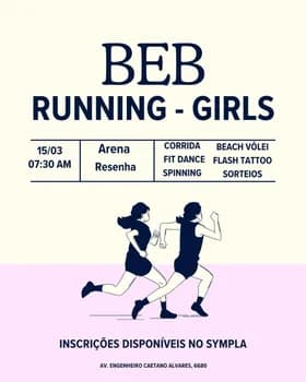 Imagem do BEB RUNNING GIRLS 3rd Edition | Spinning | FitDance | Flash Tattoo - 15/03