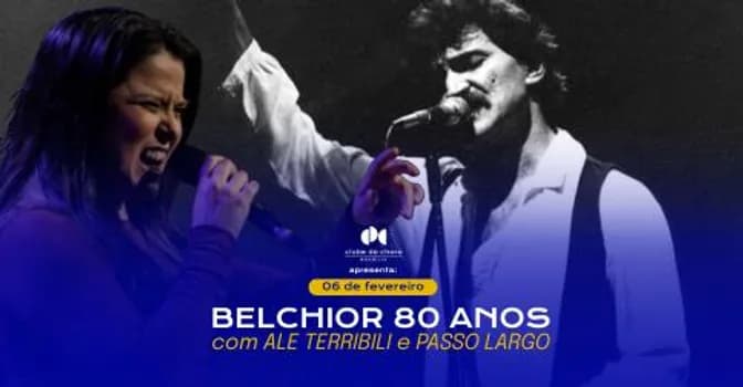 Imagem do BELCHIOR 80 ANOS com ALESSANDRA TERRIBILI e PASSO LARGO