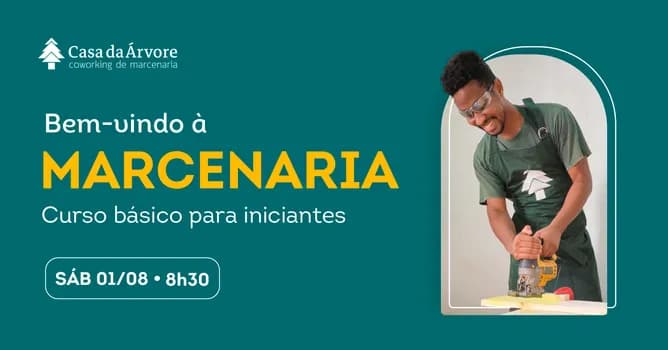 Imagem do Bem-vindo à Marcenaria - curso básico para iniciantes