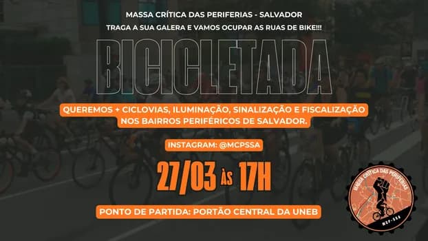 Imagem do Bicicletada de Inauguração MCP-SSA | A Periferia no Pedal!