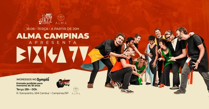 Imagem do BIXIGA 70 NO ALMA CAMPINAS | 18.08