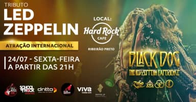 Black Dog: Tributo Led Zeppelin no Hard Rock Cafe Ribeirão Preto em Ribeirão Preto