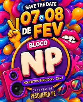 Imagem do BLOCO NOJENTOS PIRDIDOS 2027
