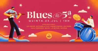BLUES DE 5ª no Ahoy! Tavern Club em Blumenau