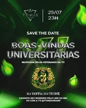 BOAS- VINDAS UNIVERSITÁRIAS em Caçador