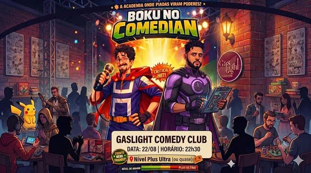 Imagem do BOKU NO COMEDIAN com GABRIEL OZAKI e JERVAL MACHADO / STAND UP COMEDY em CURITIBA