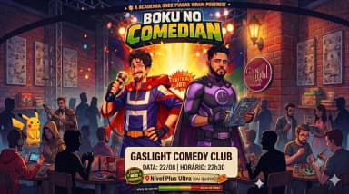 BOKU NO COMEDIAN com GABRIEL OZAKI e JERVAL MACHADO / STAND UP COMEDY em CURITIBA em Curitiba