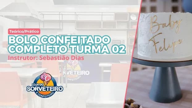 Imagem do BOLO CONFEITADO COMPLETO NA PRÁTICA (TURMA 02 - INSCRIÇÕES ABERTAS)