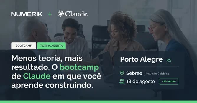 Imagem do Bootcamp Claude · Turma Aberta · Porto Alegre