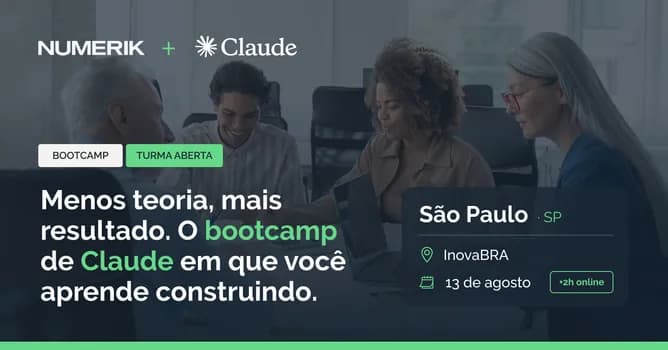 Imagem do Bootcamp Claude · Turma Aberta · São Paulo