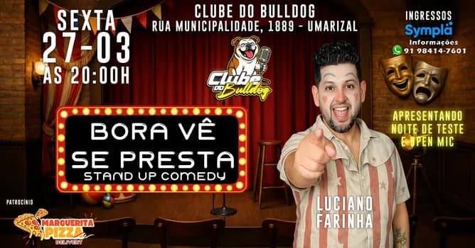 Imagem do Bora Vê Se Presta - Stand Up Comedy com Luciano Farinha