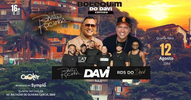 Imagem do Botequim do Davi 5ª Edição - Convida RENATO DA ROCINHA