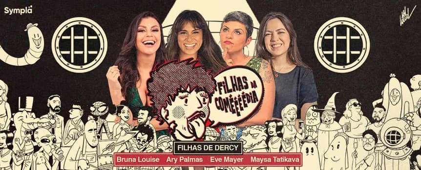 Imagem do Bruna Louise, Ary Palmas, Eve Mayer e Maysa Tatikawa