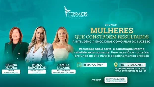 Imagem do BRUNCH: MULHERES QUE CONSTROEM RESULTADOS - A Inteligência Emocional como Pilar do Sucesso