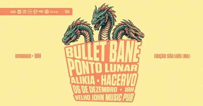 Imagem do Bullet Bane - 06 de Dezembro - Cajuzera Festival - Velho John Music Pub - São Luís (MA)
