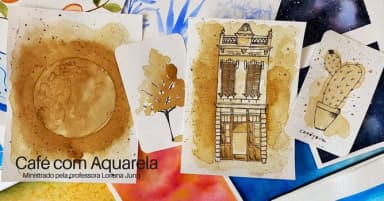 Café com Aquarela ou Aquarela com Café? em Porto Alegre